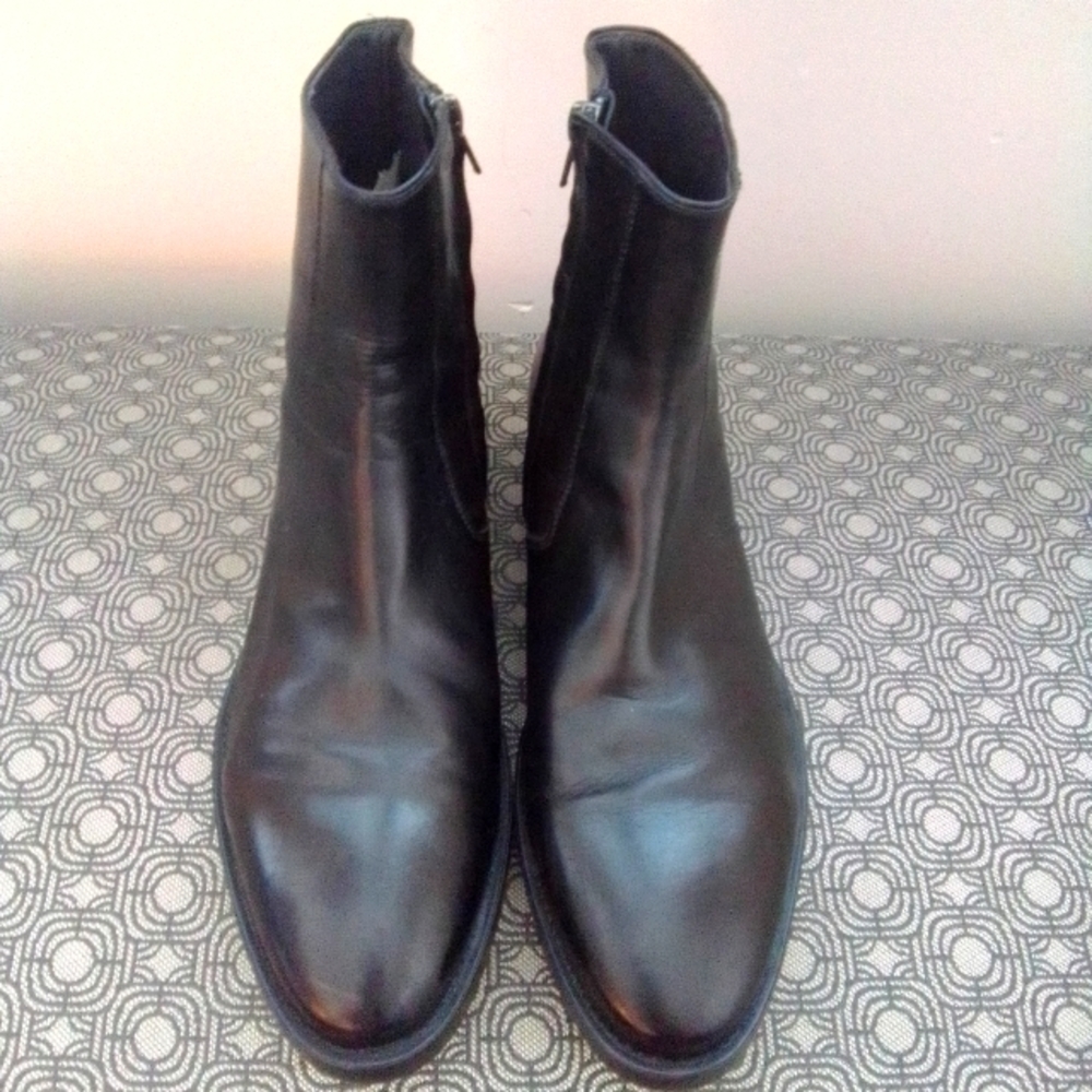 To Boot New York Men’s Adam Derrick Designer Black Leather Boots | Size 9 EUC